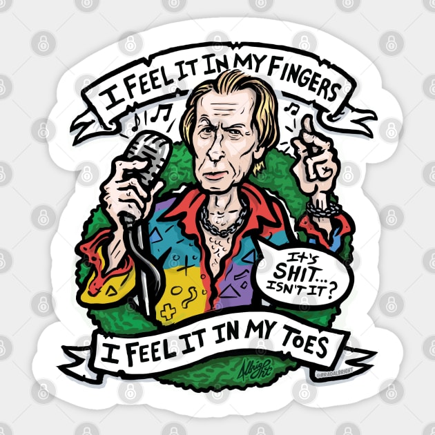 Billy Mack I Feel It In My Fingers Sticker by BradAlbright